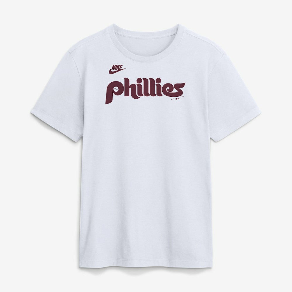 Philadelphia Phillies Cooperstown Collection Wordmark T-Shirt White