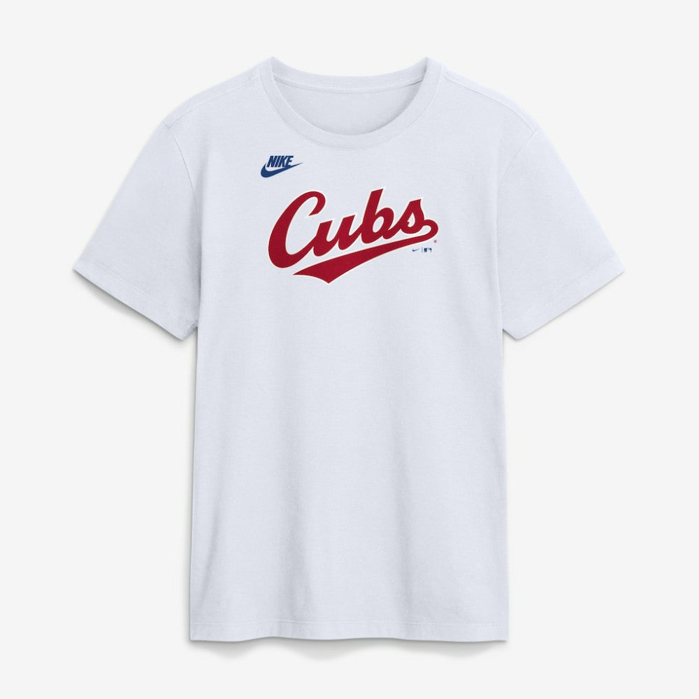 Chicago Cubs Cooperstown Collection Wordmark T-Shirt White