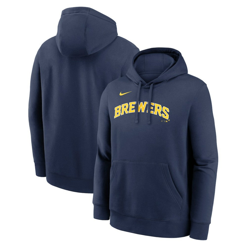 Milwaukee Brewers Dri-Fit Club Hoodie Navy