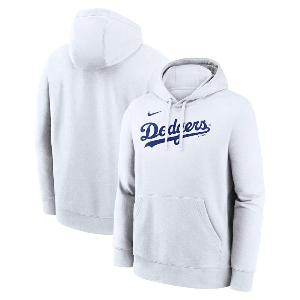 Los Angeles Dodgers Dri-Fit Club Hoodie White