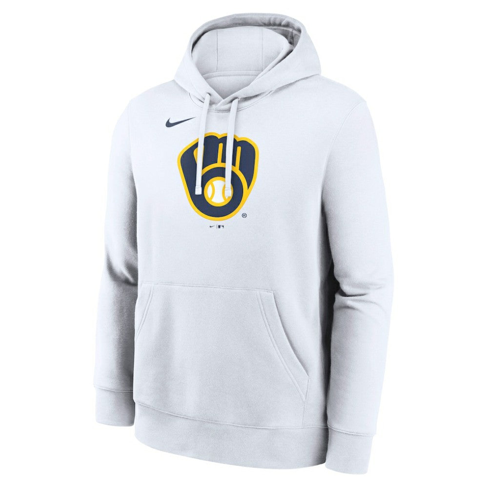 Milwaukee Brewers Logo Club Hoodie White