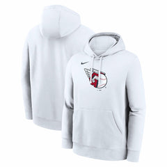 Cleveland Guardians Logo Club Hoodie White