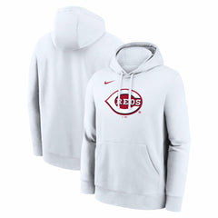 Cincinnati Reds Logo Club Hoodie White