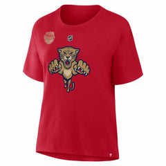 Brad Marchand Florida Panthers Fanatics Women's 2026 NHL Winter Classic Authentic Stack Name & Number T-Shirt - Red T-shirts