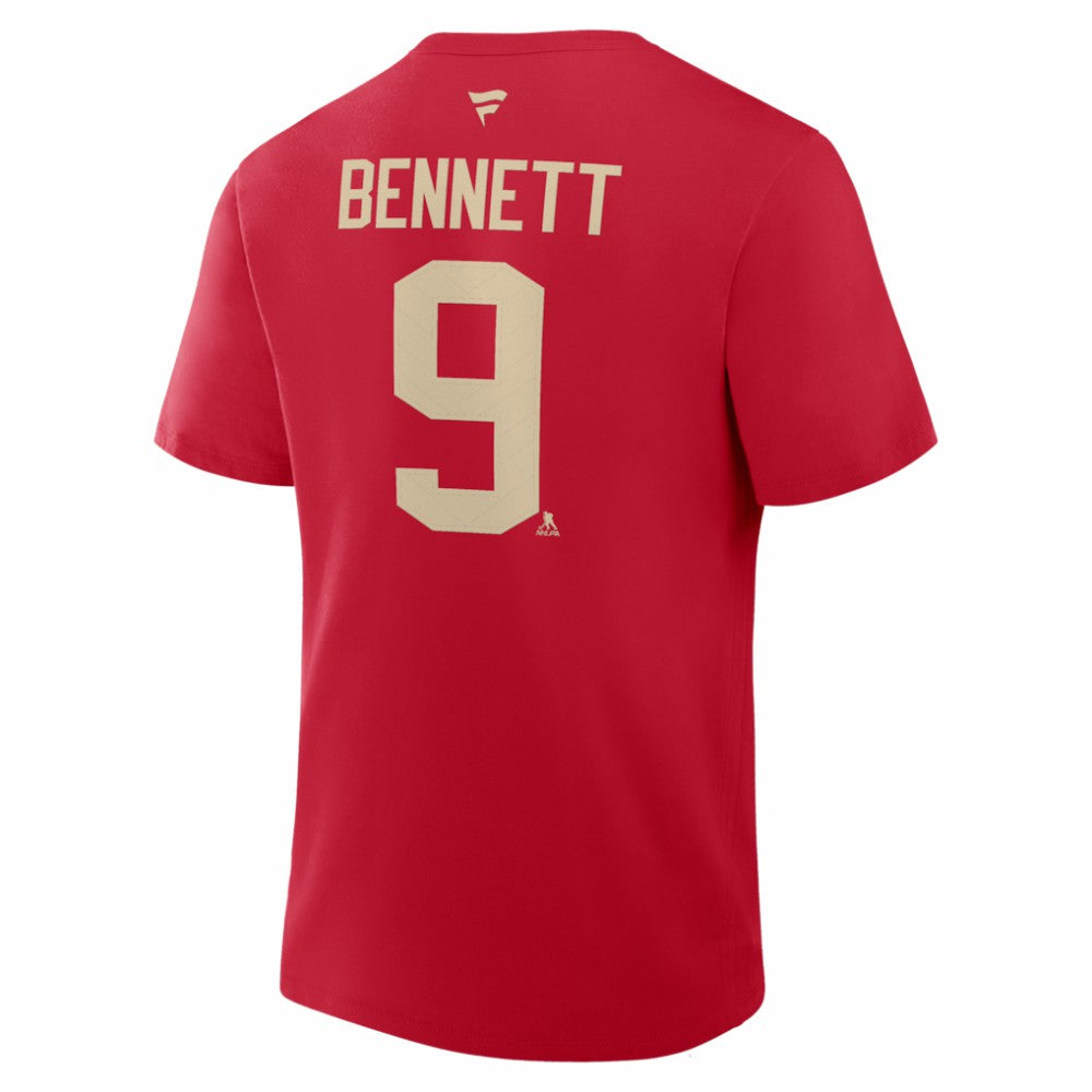 Sam Bennett Florida Panthers Fanatics 2026 NHL Winter Classic Authentic Stack Name & Number T-Shirt - Red T-shirts