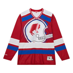 Buffalo Bills Women's Big Face 7.0 Long Sleeve Jersey T-Shirt - Red cheap
