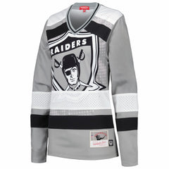 Las Vegas Raiders Women's Big Face 7.0 Long Sleeve Jersey T-Shirt - Silver cheap