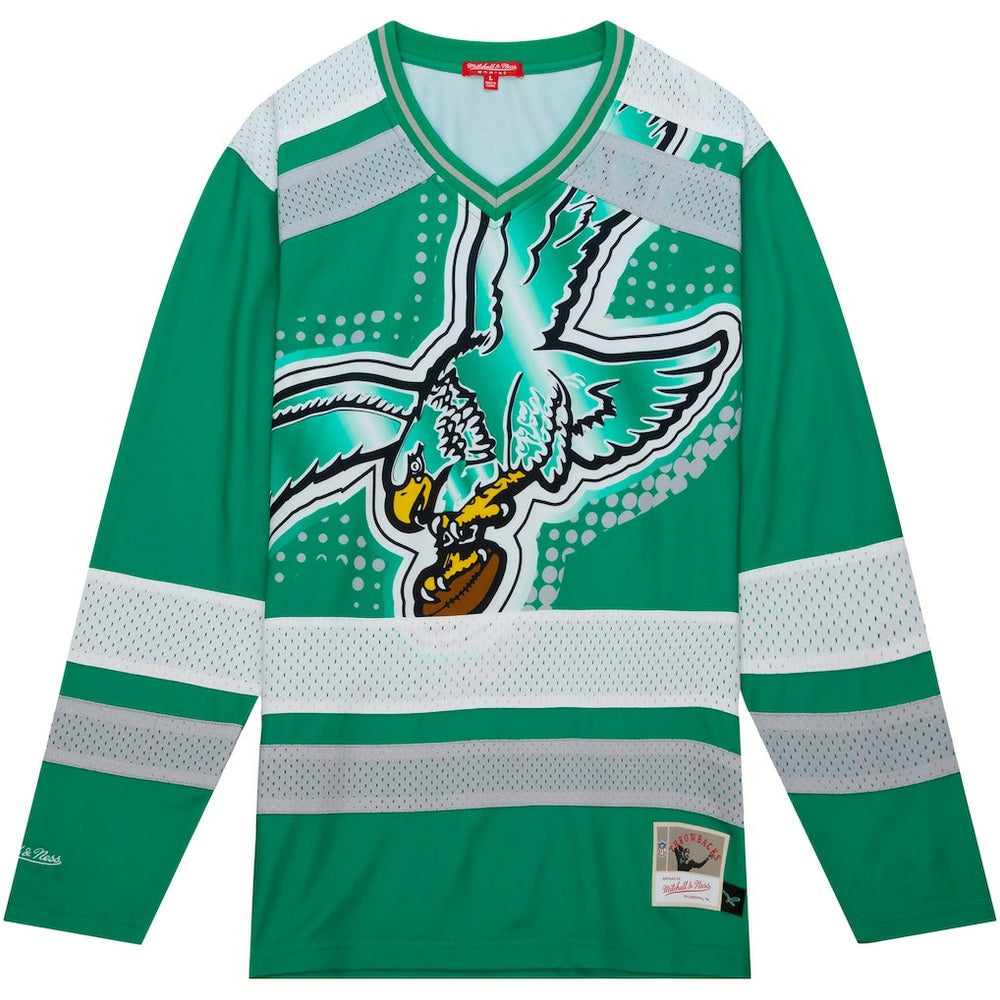 Philadelphia Eagles Women's Big Face 7.0 Long Sleeve Jersey T-Shirt - Green sale