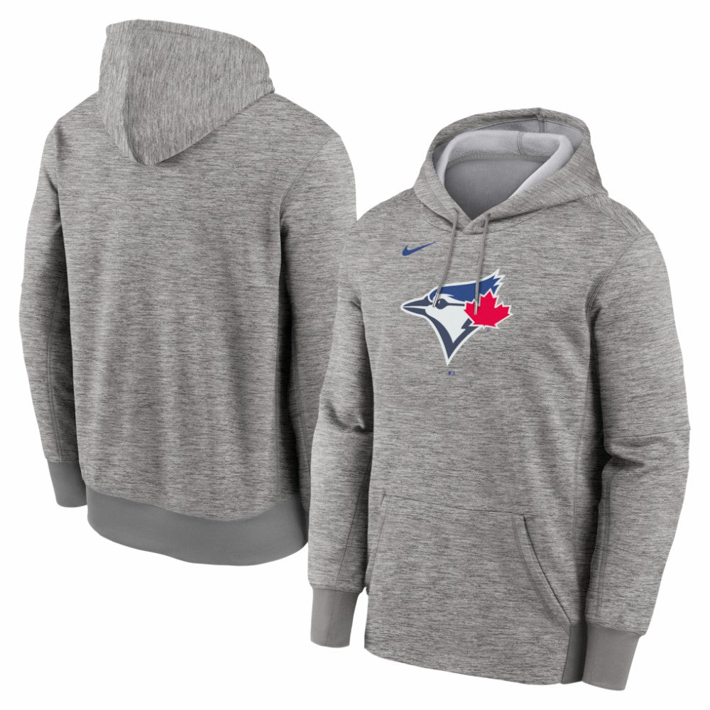 Toronto Blue Jays Primary Logo Therma Hoodie Heather Gray