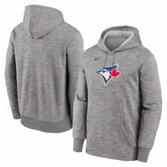 Toronto Blue Jays Primary Logo Therma Hoodie Heather Gray