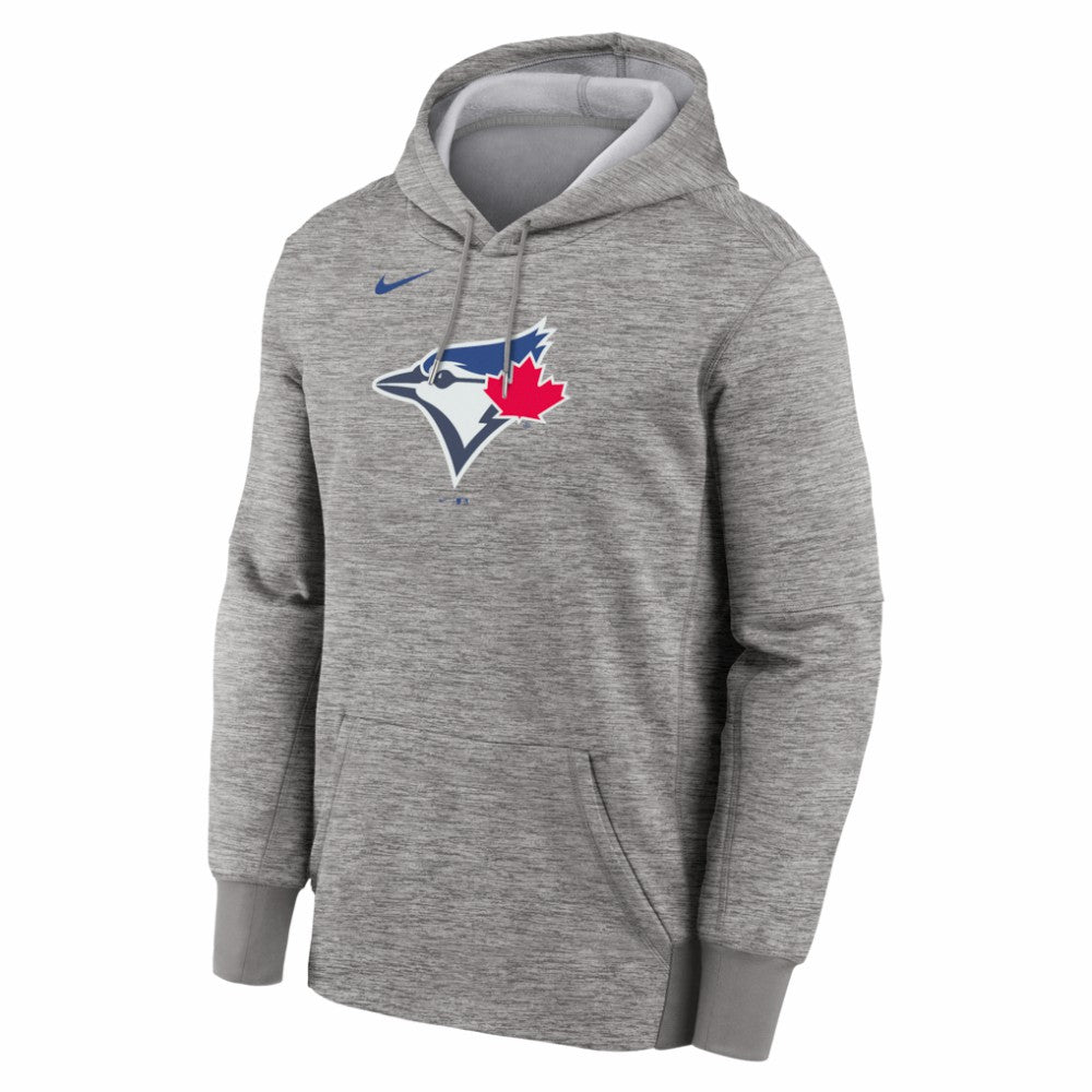 Toronto Blue Jays Primary Logo Therma Hoodie Heather Gray