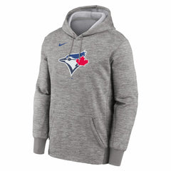 Toronto Blue Jays Primary Logo Therma Hoodie Heather Gray