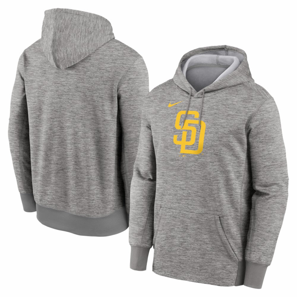 San Diego Padres Primary Logo Therma Hoodie Heather Gray
