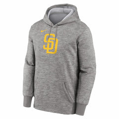 San Diego Padres Primary Logo Therma Hoodie Heather Gray