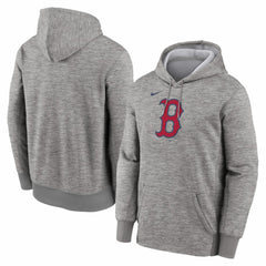Boston Red Sox Primary Logo Therma Hoodie Heather Gray