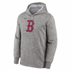 Boston Red Sox Primary Logo Therma Hoodie Heather Gray