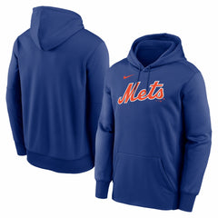 New York Mets Primary Wordmark Therma Hoodie Royal