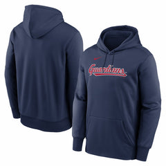 Cleveland Guardians Primary Wordmark Therma Hoodie Navy