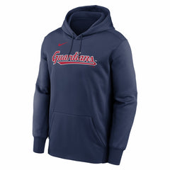 Cleveland Guardians Primary Wordmark Therma Hoodie Navy