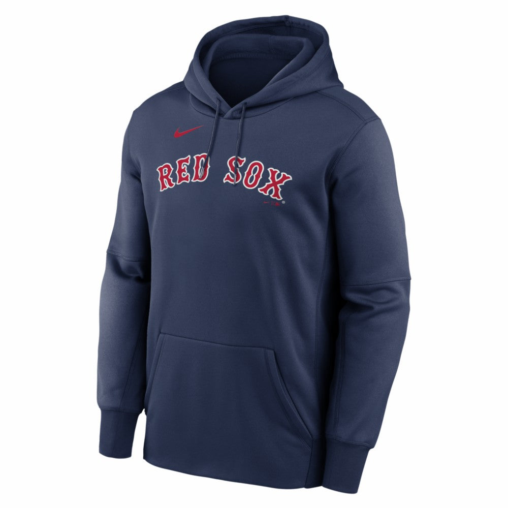 Boston Red Sox Primary Wordmark Therma Hoodie Navy
