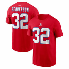 TreVeyon Henderson New England Patriots Name & Number T-Shirt - Red online