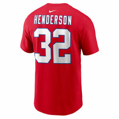 TreVeyon Henderson New England Patriots Name & Number T-Shirt - Red online