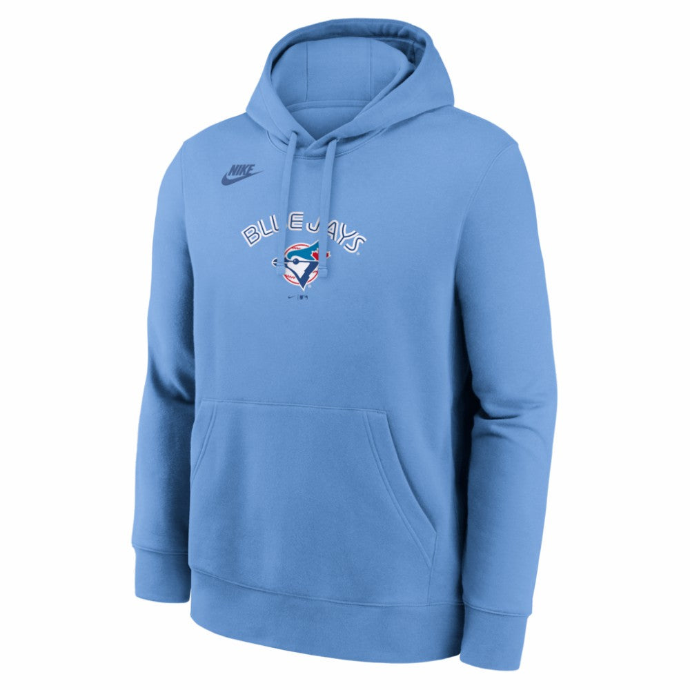 Toronto Blue Jays Cooperstown Collection Wordmark Club Hoodie Powder Blue