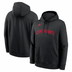 Cincinnati Reds Cooperstown Collection Wordmark Club Hoodie Black