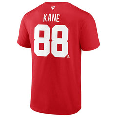Patrick Kane Detroit Red Wings Fanatics Authentic Stack Name & Number T-Shirt - Red T-shirts