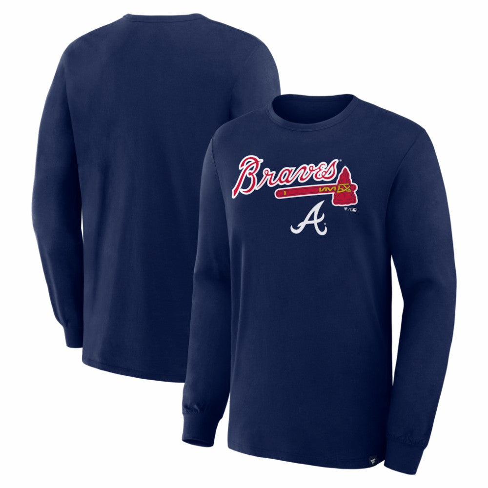 Atlanta Braves Lock-Up Legacy Long Sleeve T-Shirt Navy