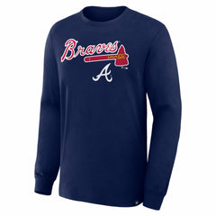 Atlanta Braves Lock-Up Legacy Long Sleeve T-Shirt Navy
