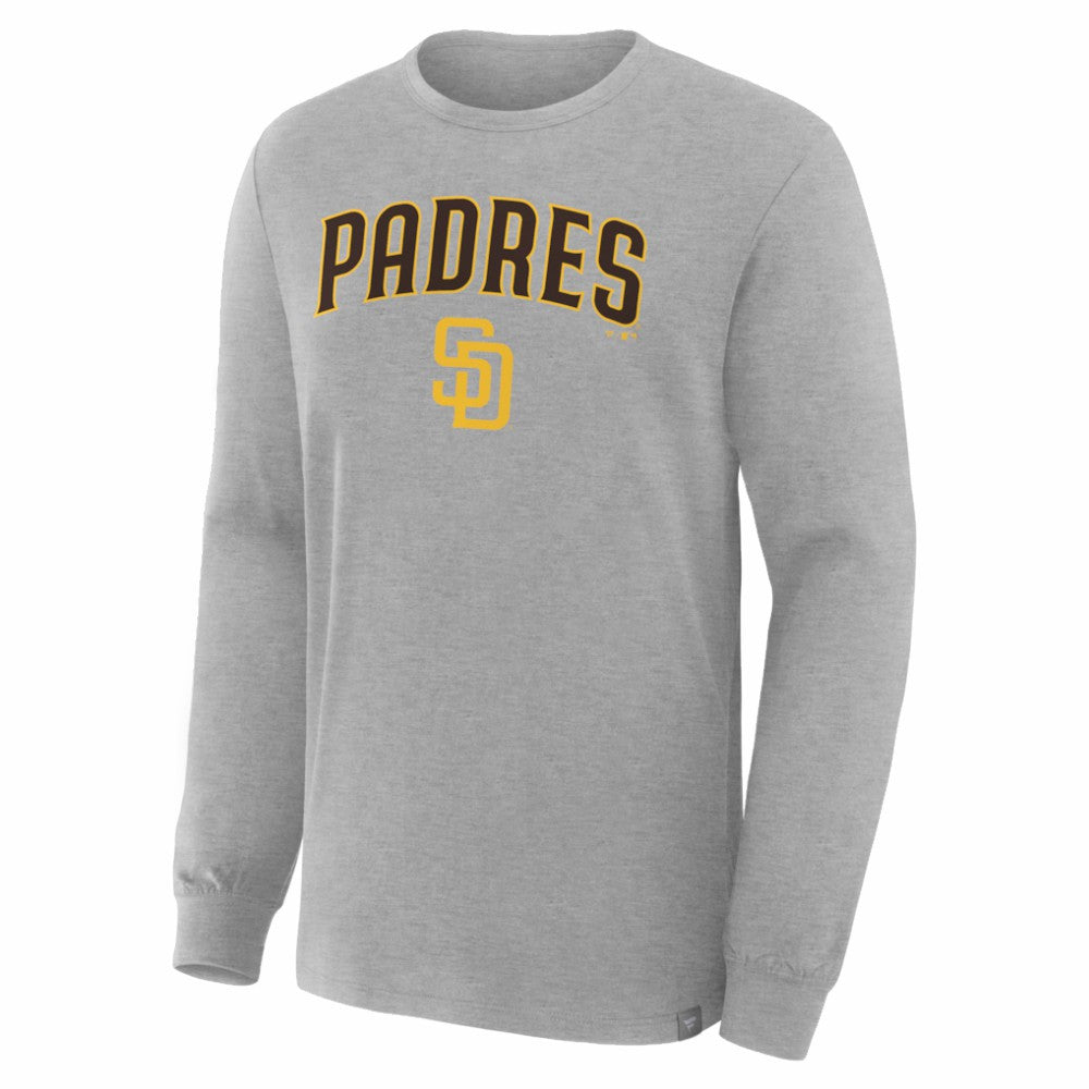 San Diego Padres Lock-Up Legacy Long Sleeve T-Shirt Heather Gray