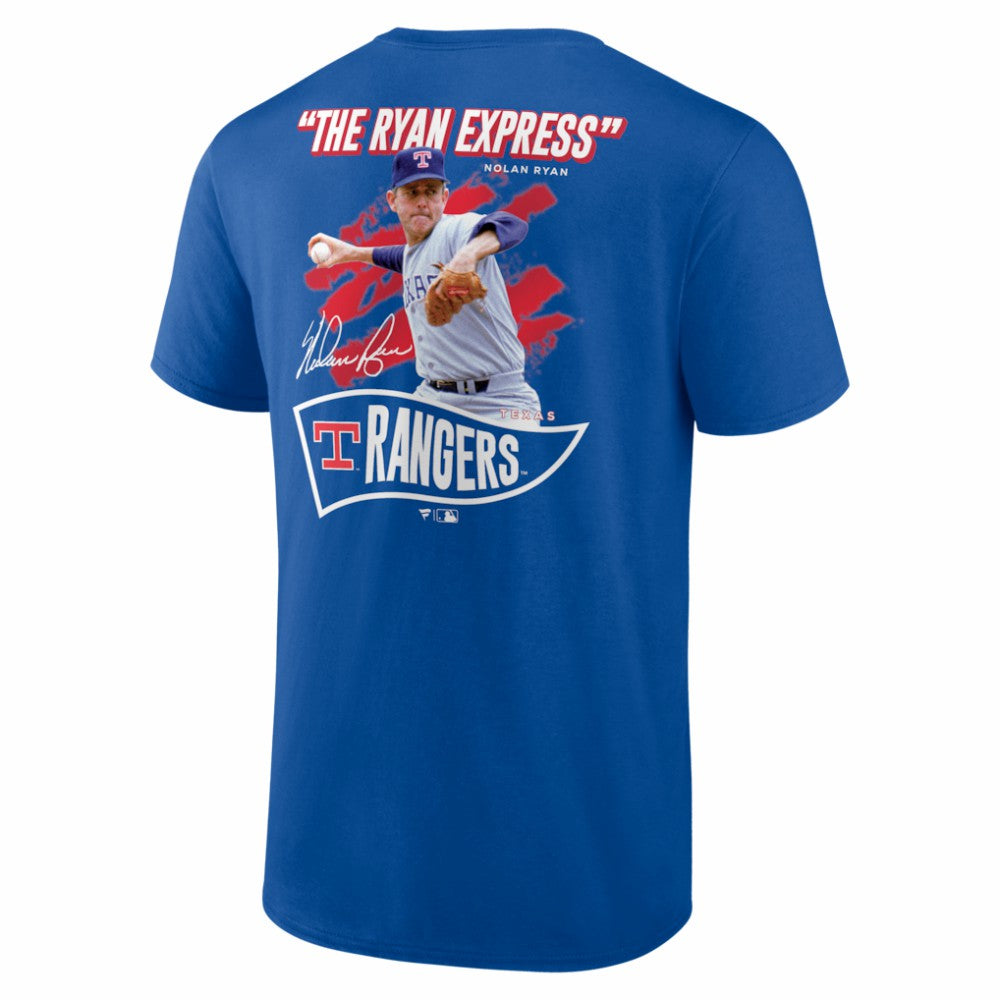 Nolan Ryan Texas Rangers Retired Player Nickname Name & Number T-Shirt Deep Royal