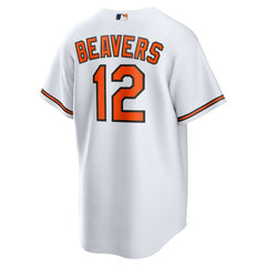 Dylan Beavers Baltimore Orioles Home Replica Jersey White