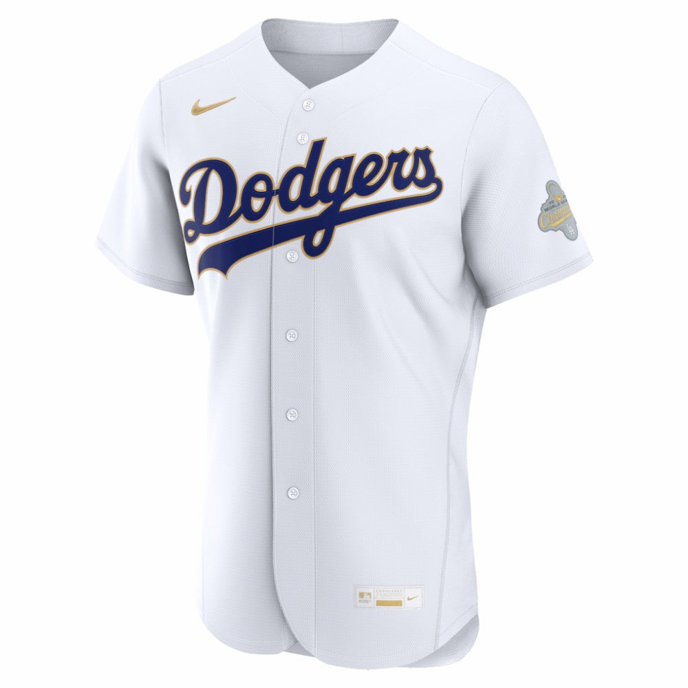Los Angeles Dodgers 2026 Gold Collection Authentic Jersey White