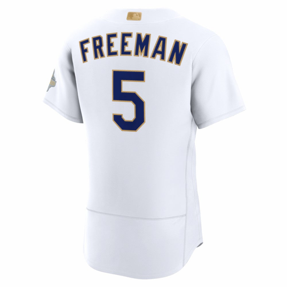 Freddie Freeman Los Angeles Dodgers 2026 Gold Collection Authentic Jersey White