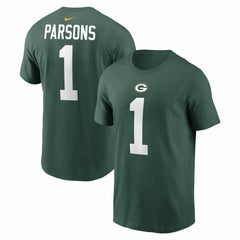 Micah Parsons Green Bay Packers Name & Number T-Shirt - Green on sale