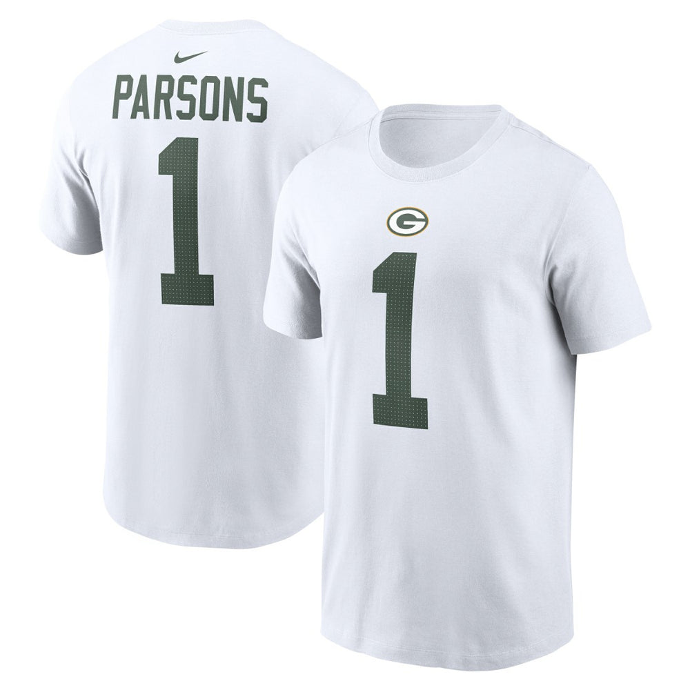 Micah Parsons Green Bay Packers Player Name & Number T-Shirt - White outlet