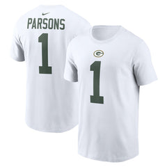 Micah Parsons Green Bay Packers Player Name & Number T-Shirt - White outlet