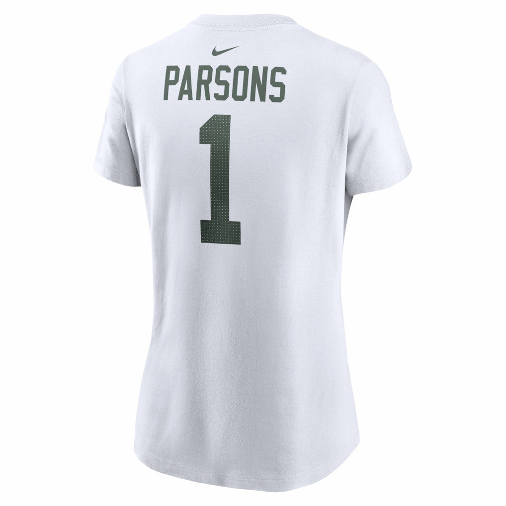Micah Parsons Green Bay Packers Women's Player Name & Number T-Shirt - White for sale