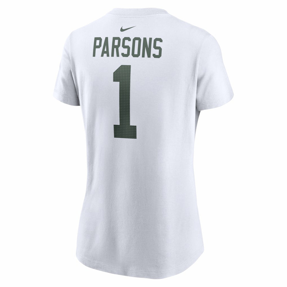 Micah Parsons Green Bay Packers Women's Player Name & Number T-Shirt - White for sale