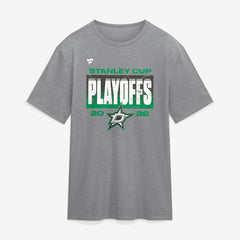 Dallas Stars Fanatics 2026 Stanley Cup Playoffs Vintage Tri-Blend T-Shirt - Athletic Heather Gray T-shirts