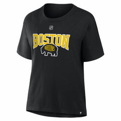 David Pastrnak Boston Bruins Fanatics Women's 2026 NHL Stadium Series Authentic Stack Name & Number T-Shirt - Black T-shirts