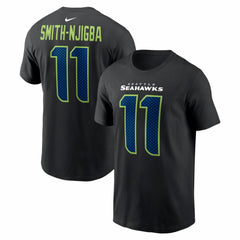 Jaxon Smith-Njigba Seattle Seahawks Carbon Name & Number T-Shirt - Black for sale
