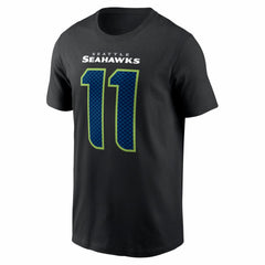 Jaxon Smith-Njigba Seattle Seahawks Carbon Name & Number T-Shirt - Black for sale