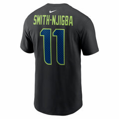 Jaxon Smith-Njigba Seattle Seahawks Carbon Name & Number T-Shirt - Black for sale