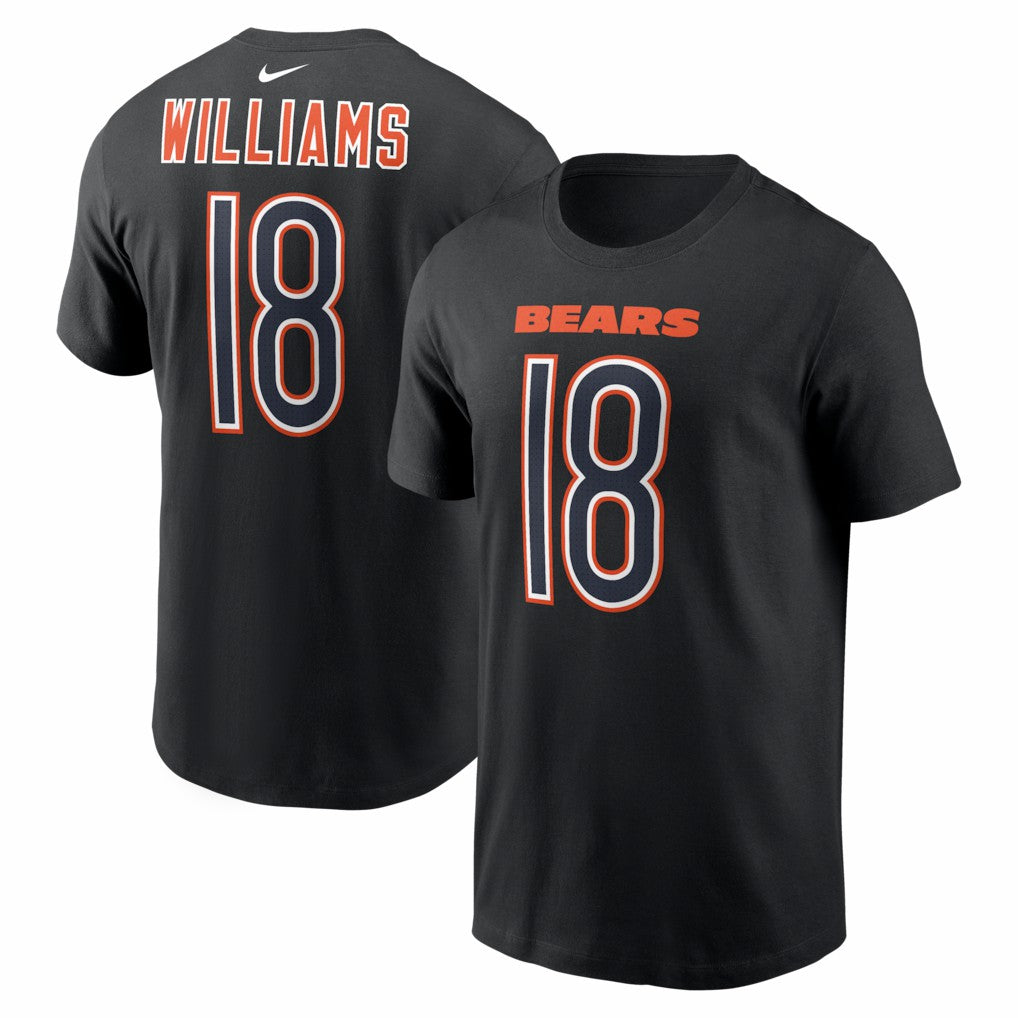 Caleb Williams Chicago Bears Carbon Name & Number T-Shirt - Black on sale