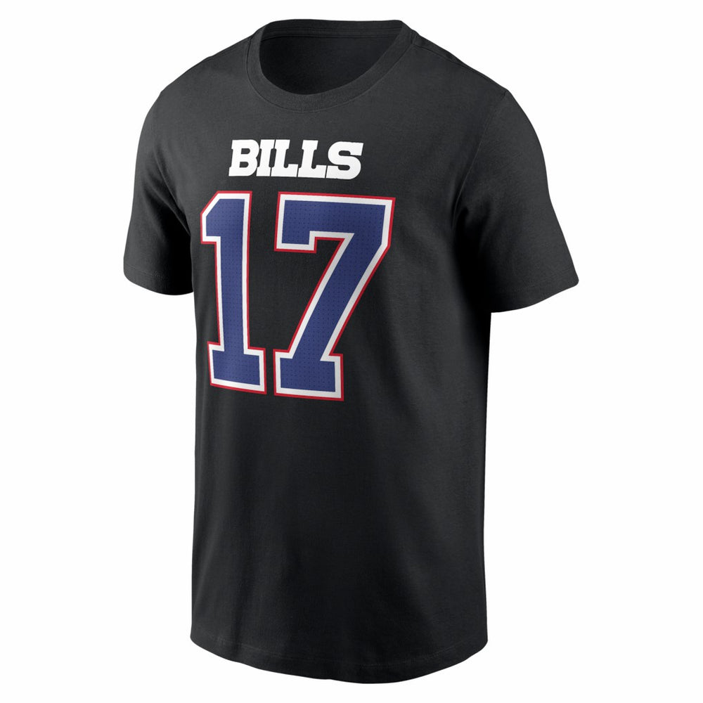 Josh Allen Buffalo Bills Carbon Name & Number T-Shirt - Black for sale