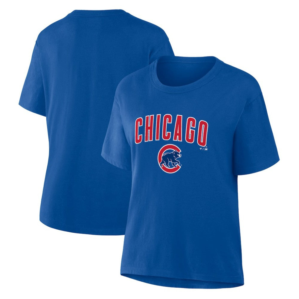 Chicago Cubs Women's Lockup Legacy T-Shirt Royal