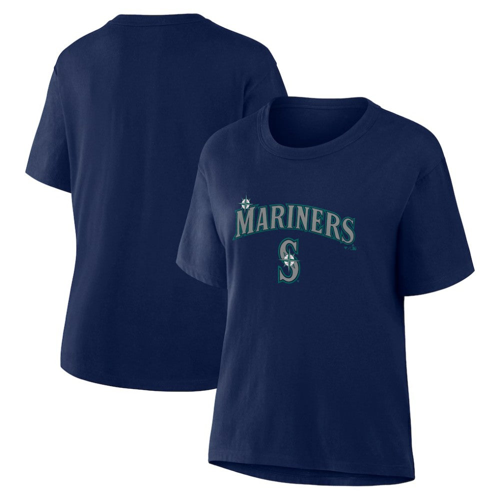 Seattle Mariners Women's Lockup Legacy T-Shirt Navy